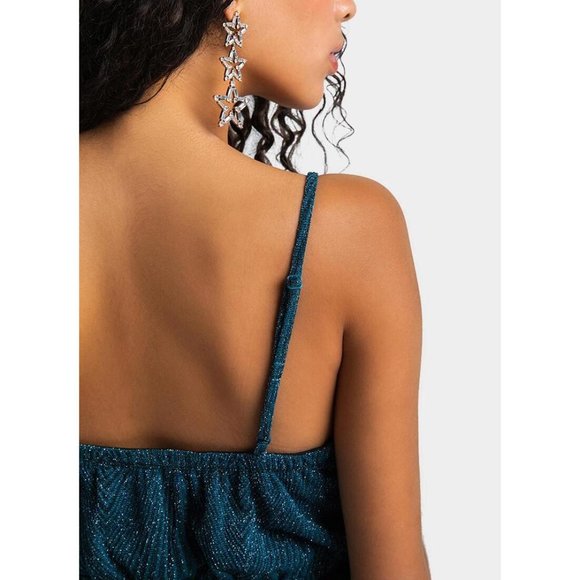 Francesca's | NWT Veena Glitter Jumpsuit - Picture 9 of 14